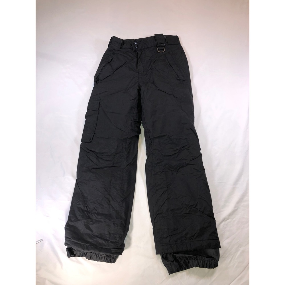 Sport Essentials Black Insulated Snow Pants Cargo Ski Snowboard Mens Small